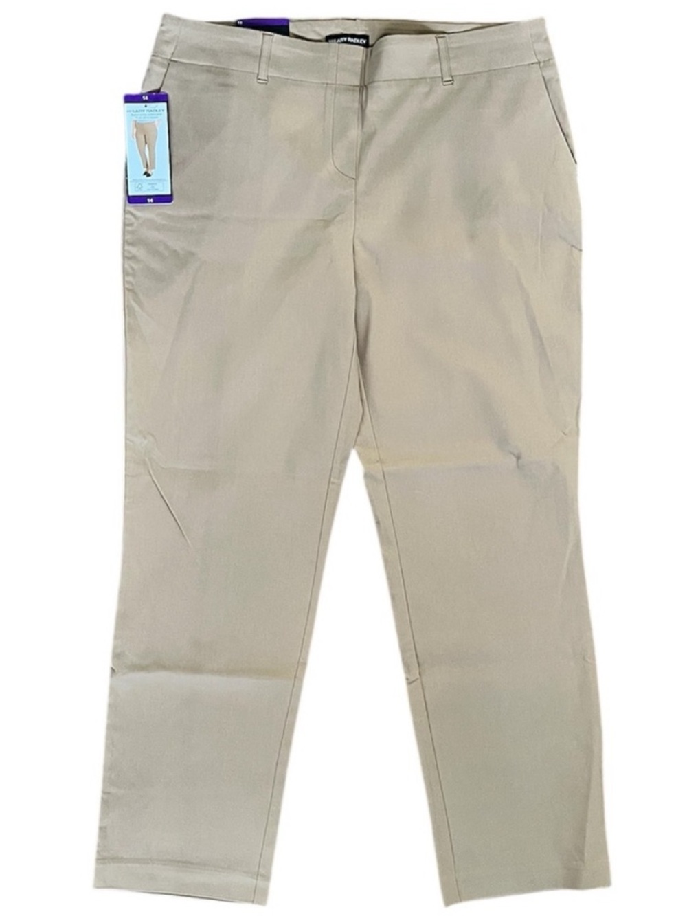 NEW Hilary Radley Pull On Pants with Tummy Control Tan Size 14